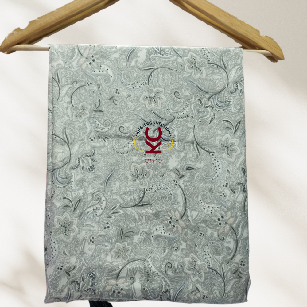 Grey Kalamkari Paisley Jaiñsem