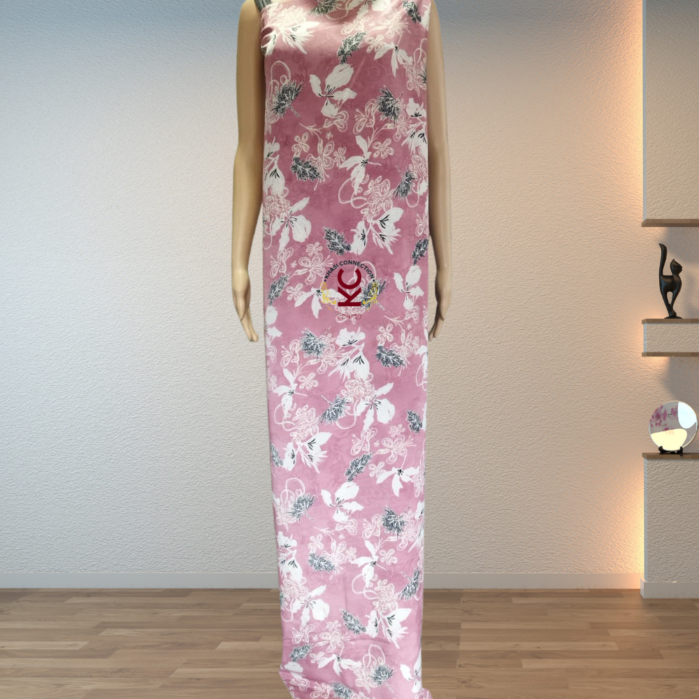 Dusty Pink Abstract Floral Jainsem