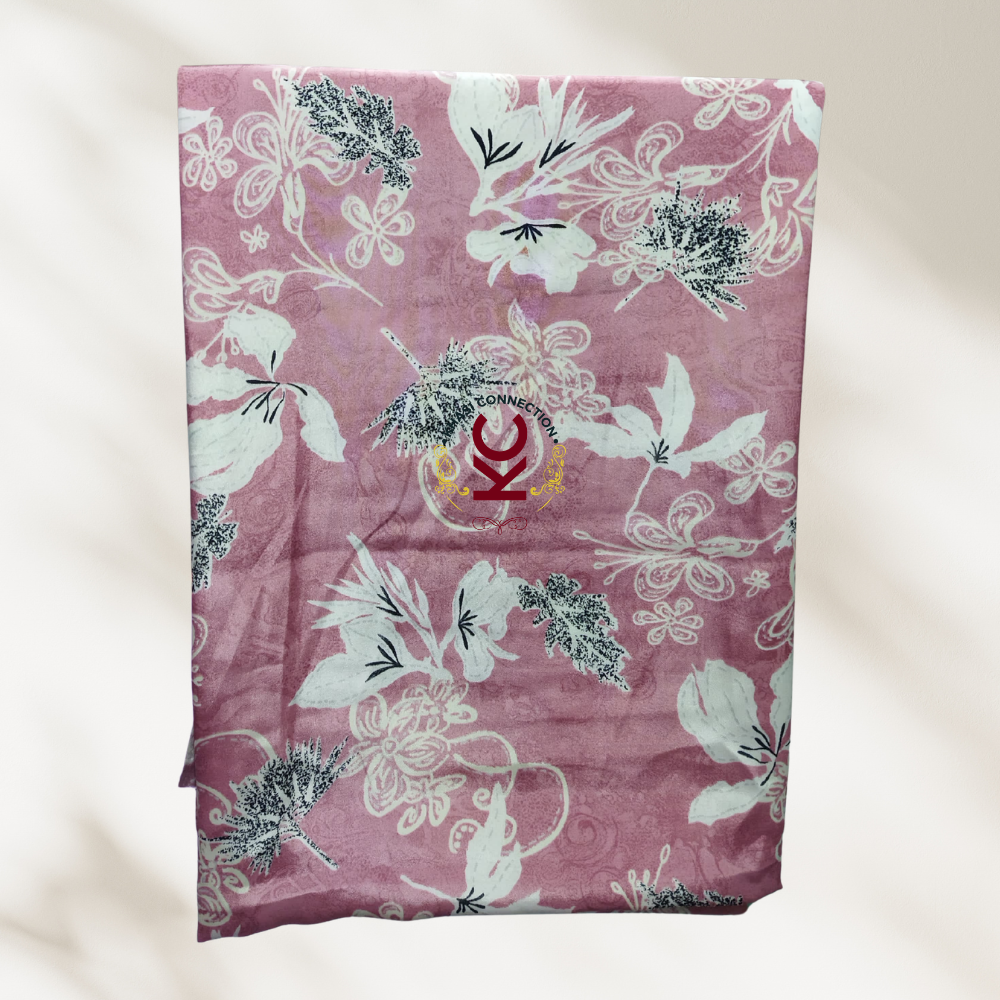 Dusty Pink Abstract Floral Jainsem
