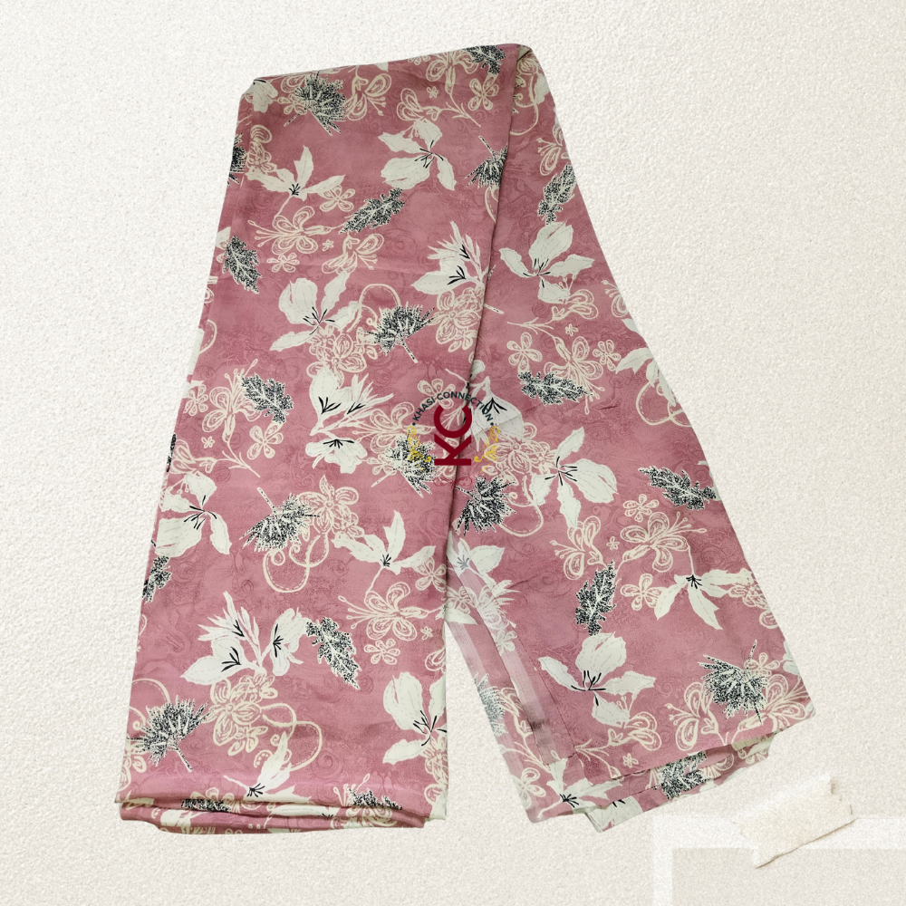 Dusty Pink Abstract Floral Jainsem