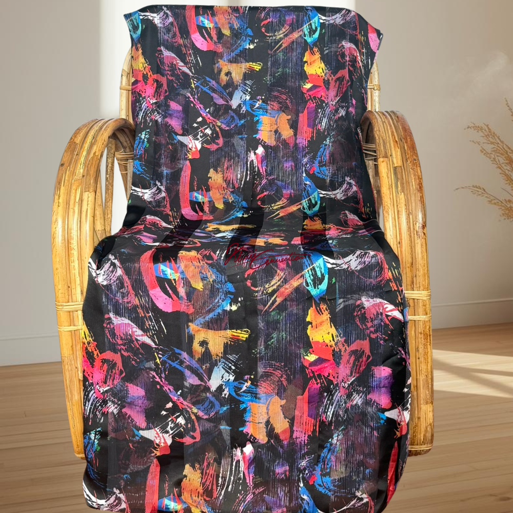 Black Art Satin Stripes Jaiñsem