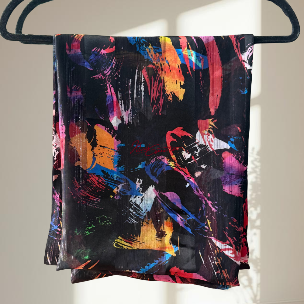 Black Art Satin Stripes Jaiñsem