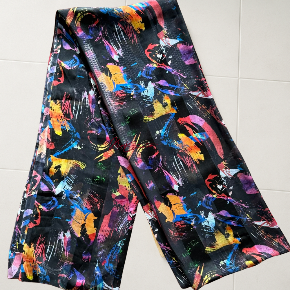 Black Art Satin Stripes Jaiñsem