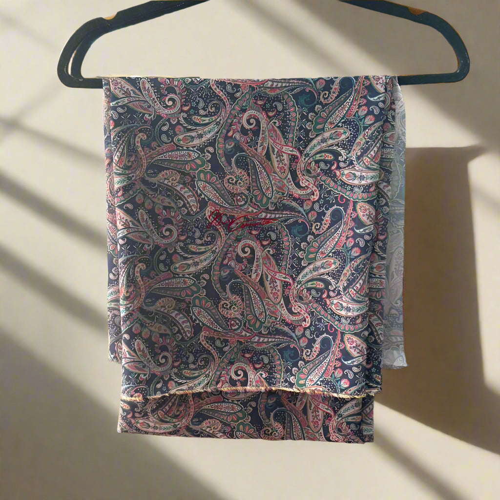 Blue All-Over Pink Paisley Jaiñsem