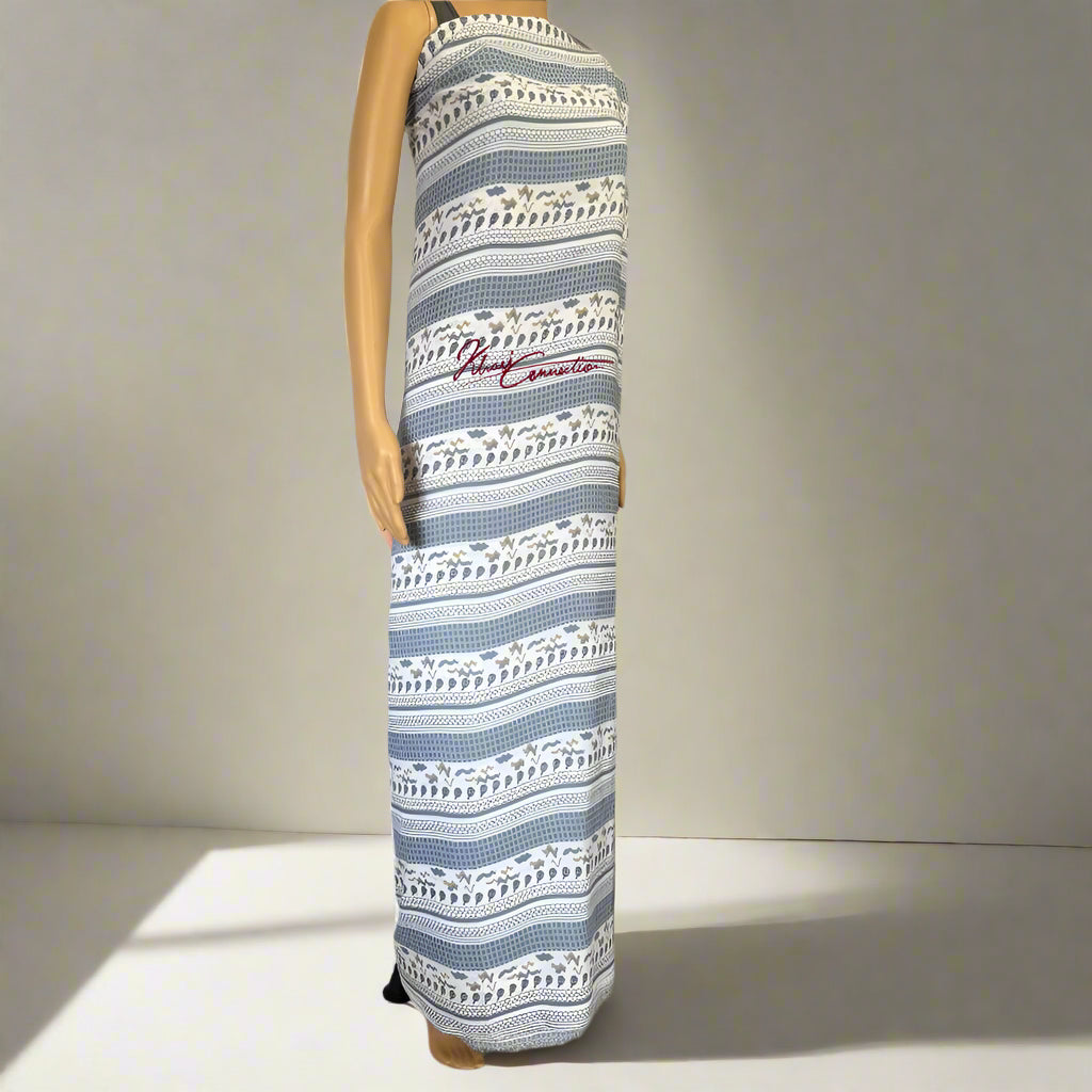 Blue Honeycomb Stripes Jaiñsem