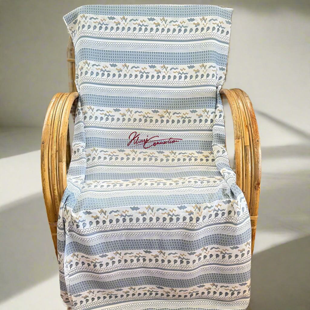 Blue Honeycomb Stripes Jaiñsem