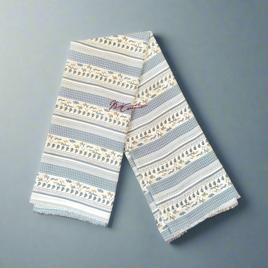 Blue Honeycomb Stripes Jaiñsem