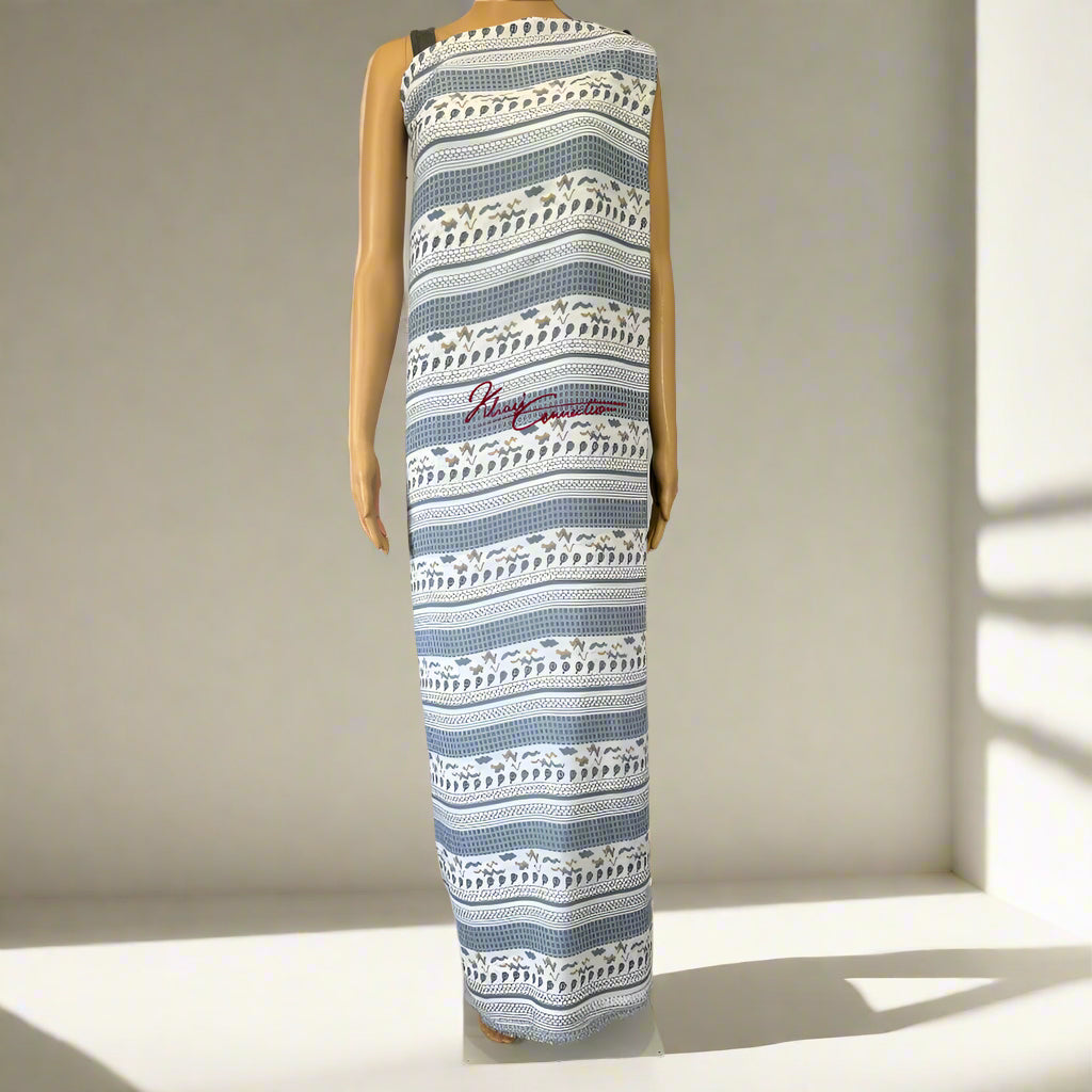 Blue Honeycomb Stripes Jaiñsem