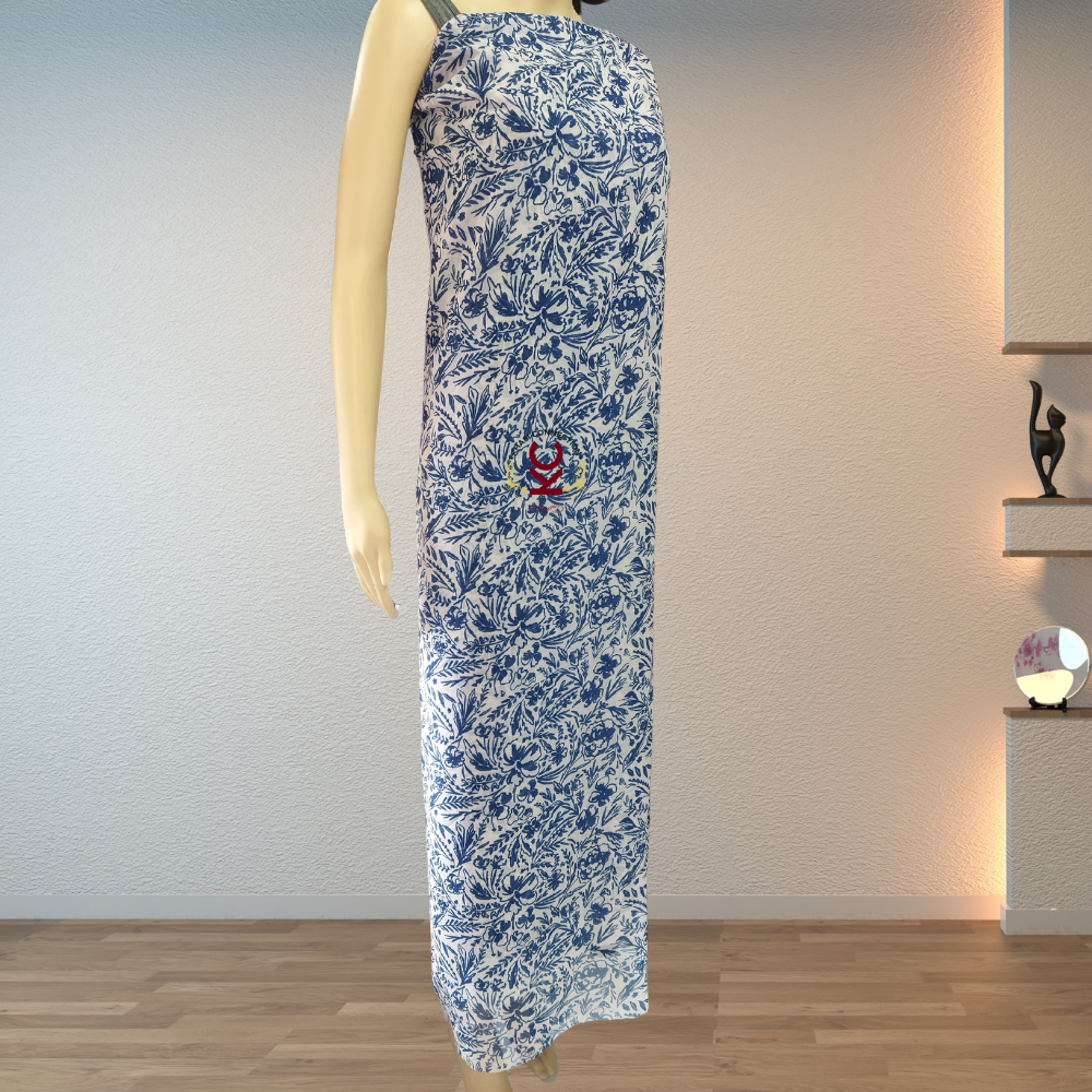 Blue Ink Floral Jaiñsem