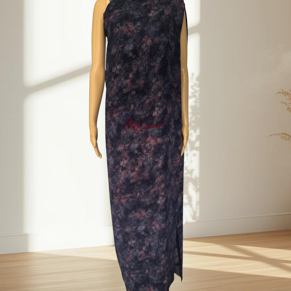 Blue Violet Floral Jaiñsem