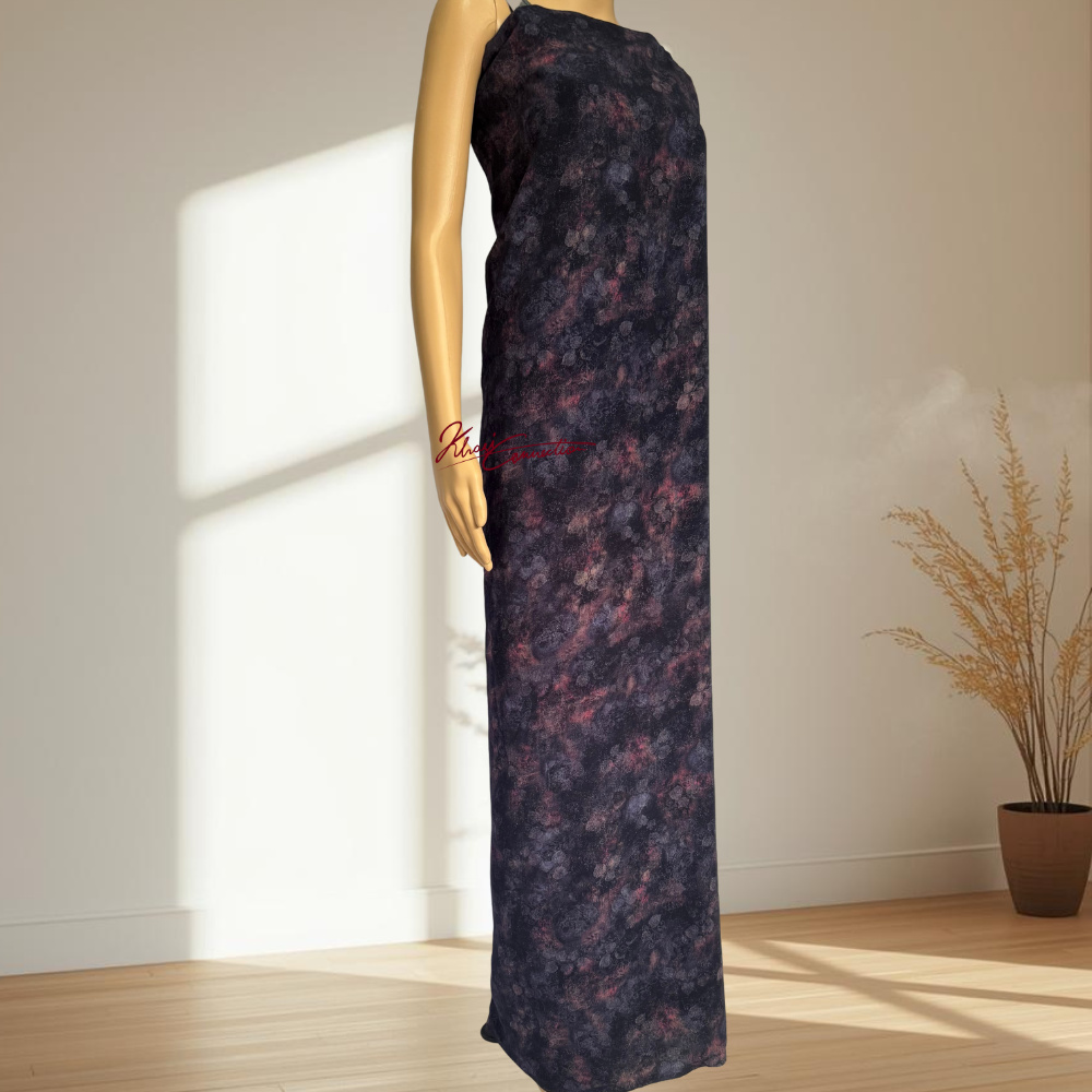 Blue Violet Floral Jaiñsem