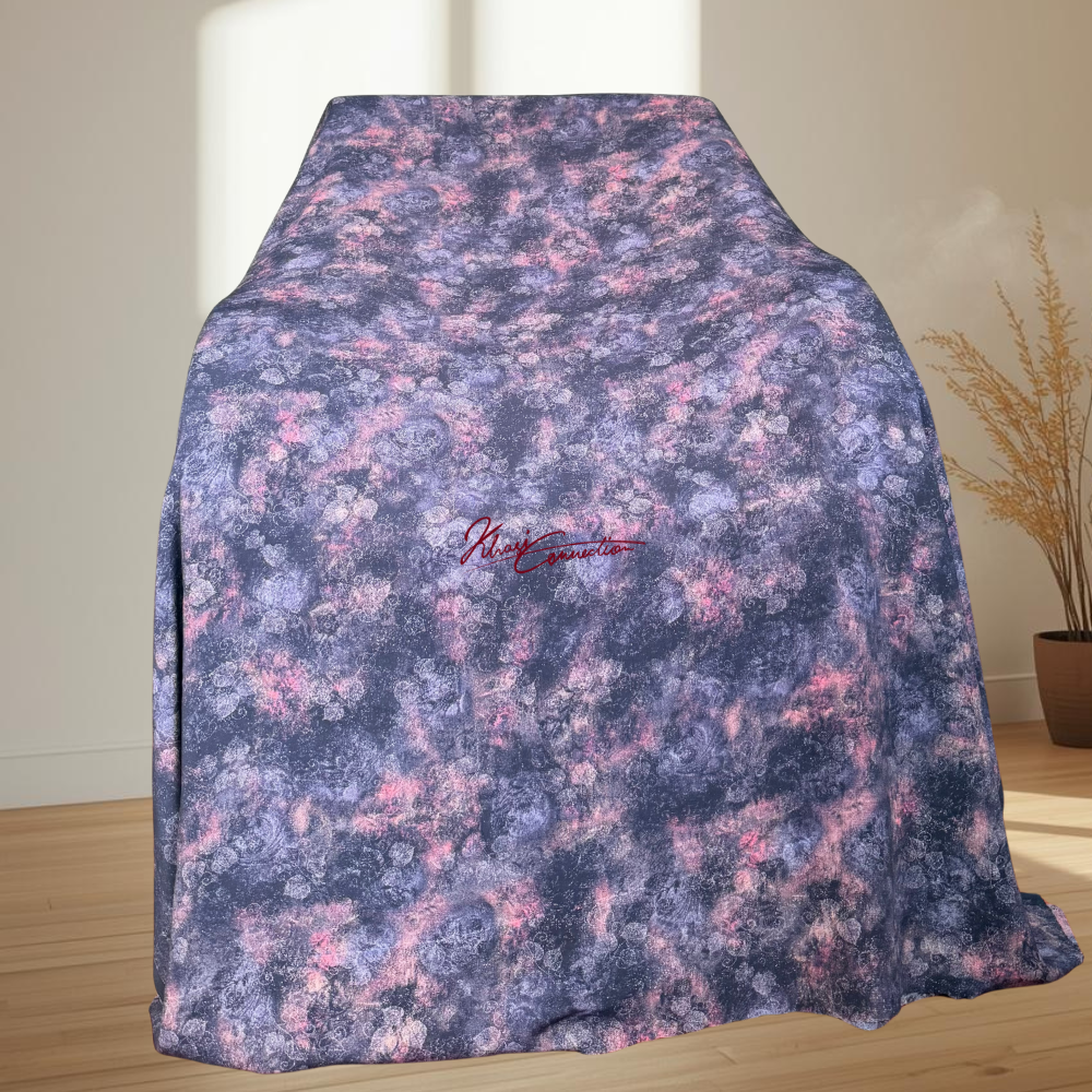 Blue Violet Floral Jaiñsem