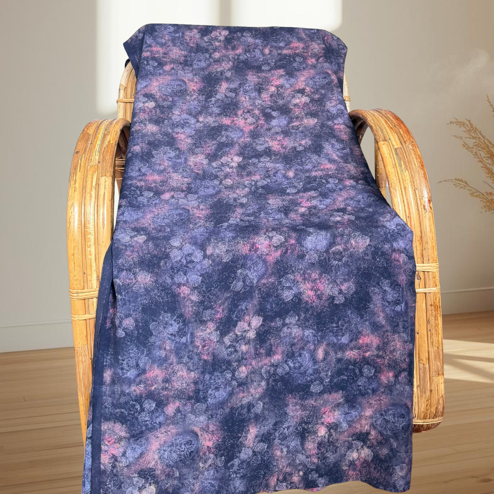 Blue Violet Floral Jaiñsem