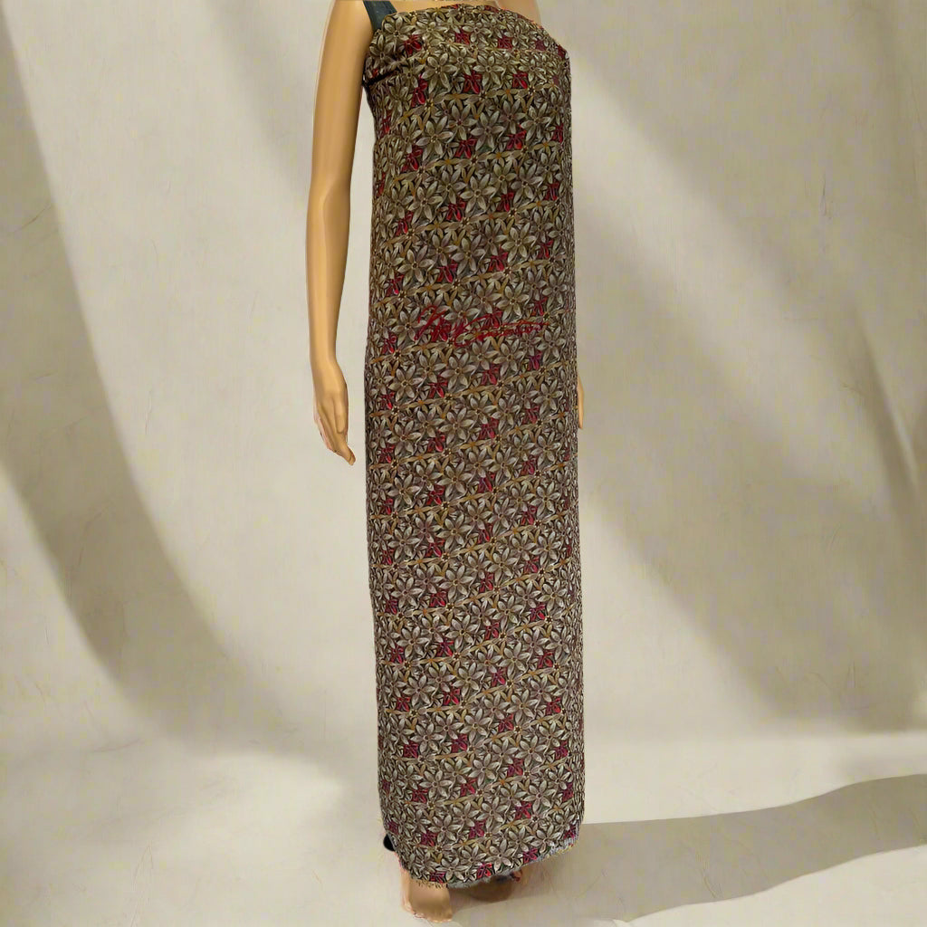 Brown All-Over Floral Jaiñsem