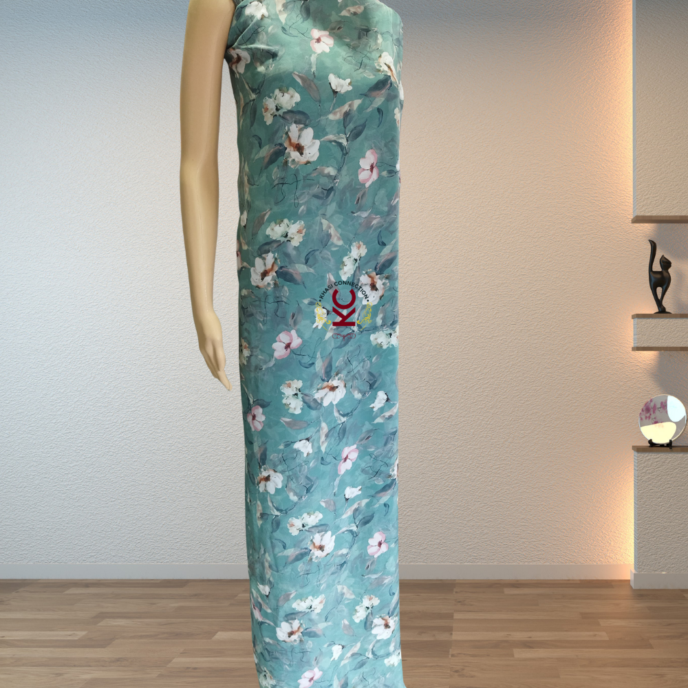Coral Green Pink White Floral Jaiñsem
