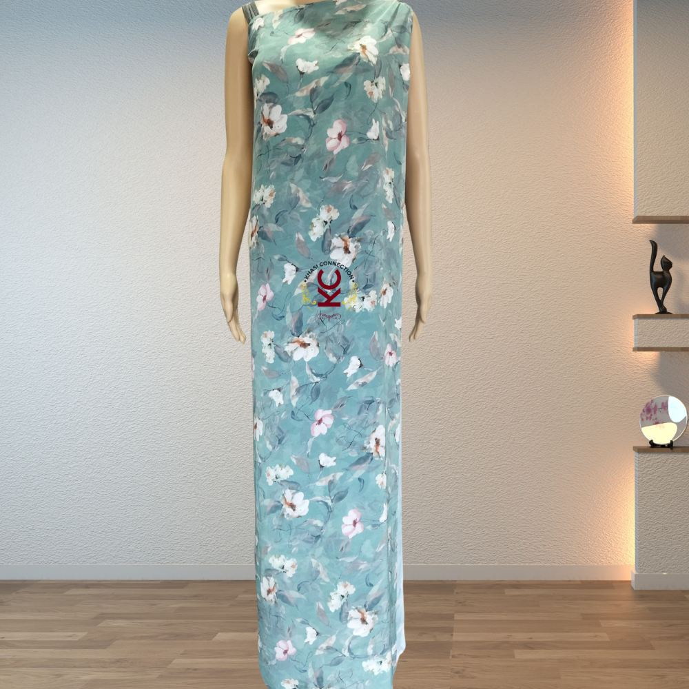 Coral Green Pink White Floral Jaiñsem