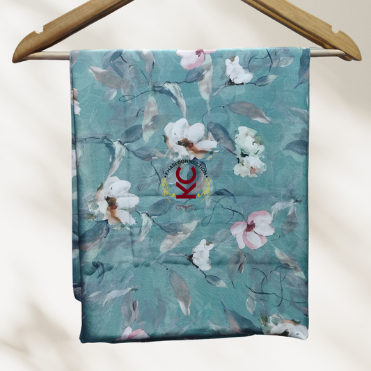 Coral Green Pink White Floral Jaiñsem