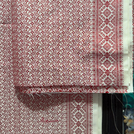 Cream-Red Khor Dhara