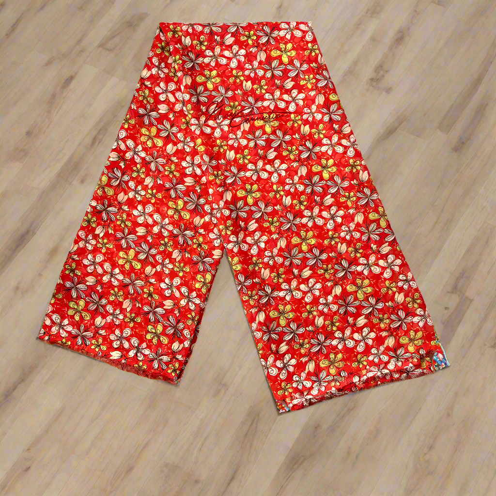Crimson Green Flowers Jaiñsem