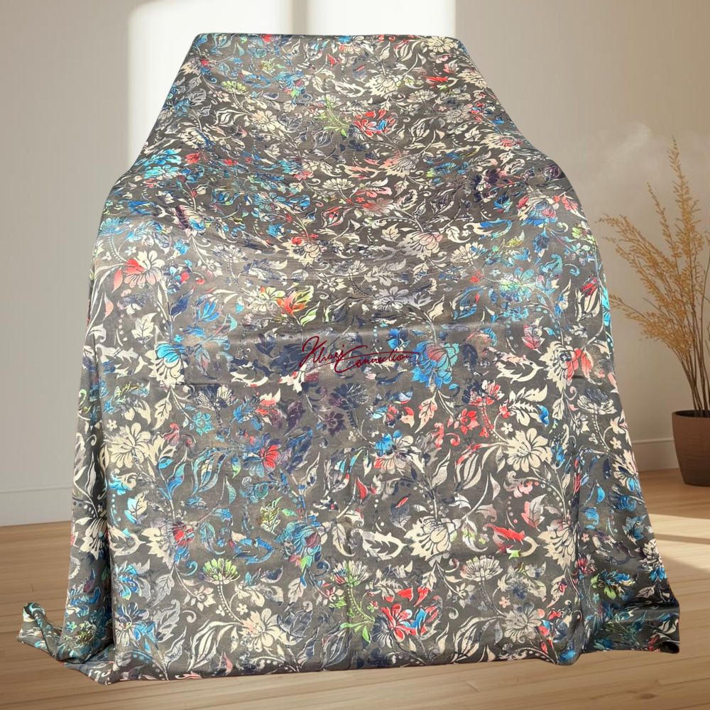 Dark Grey Floral Jaiñsem