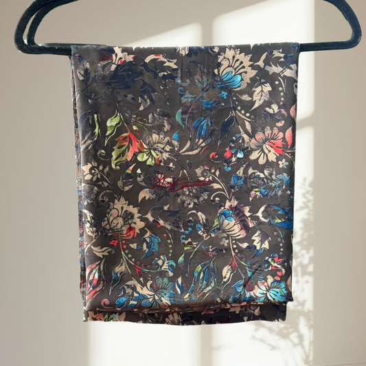 Dark Grey Floral Jaiñsem