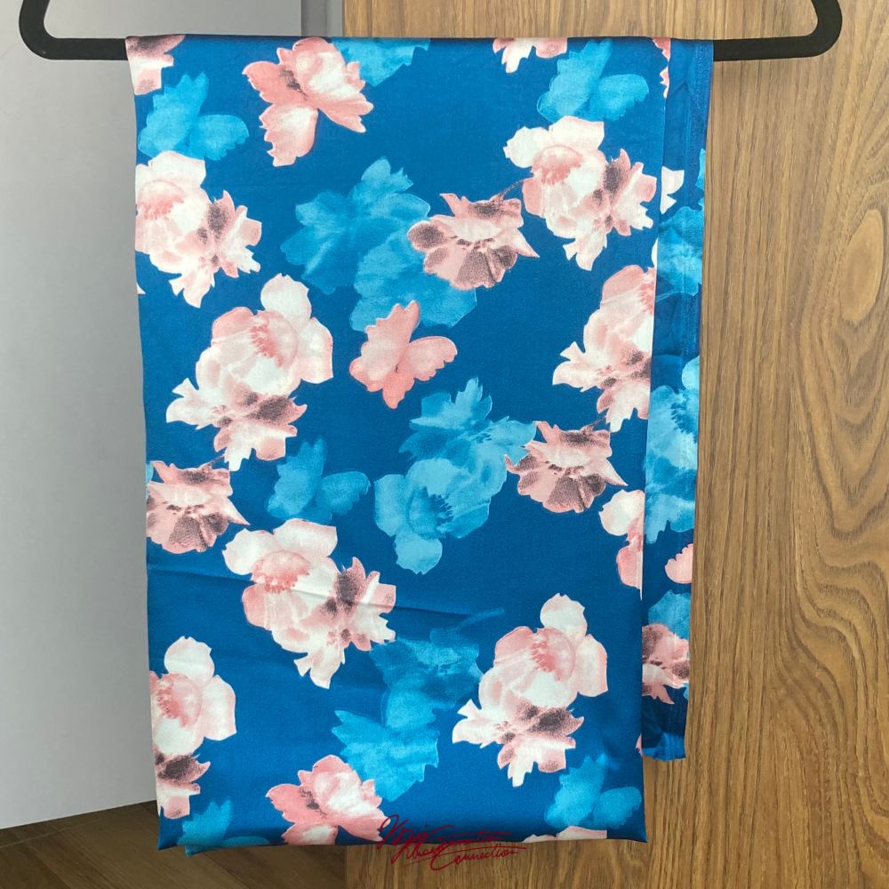 Dodger Blue Floral Jaiñsem