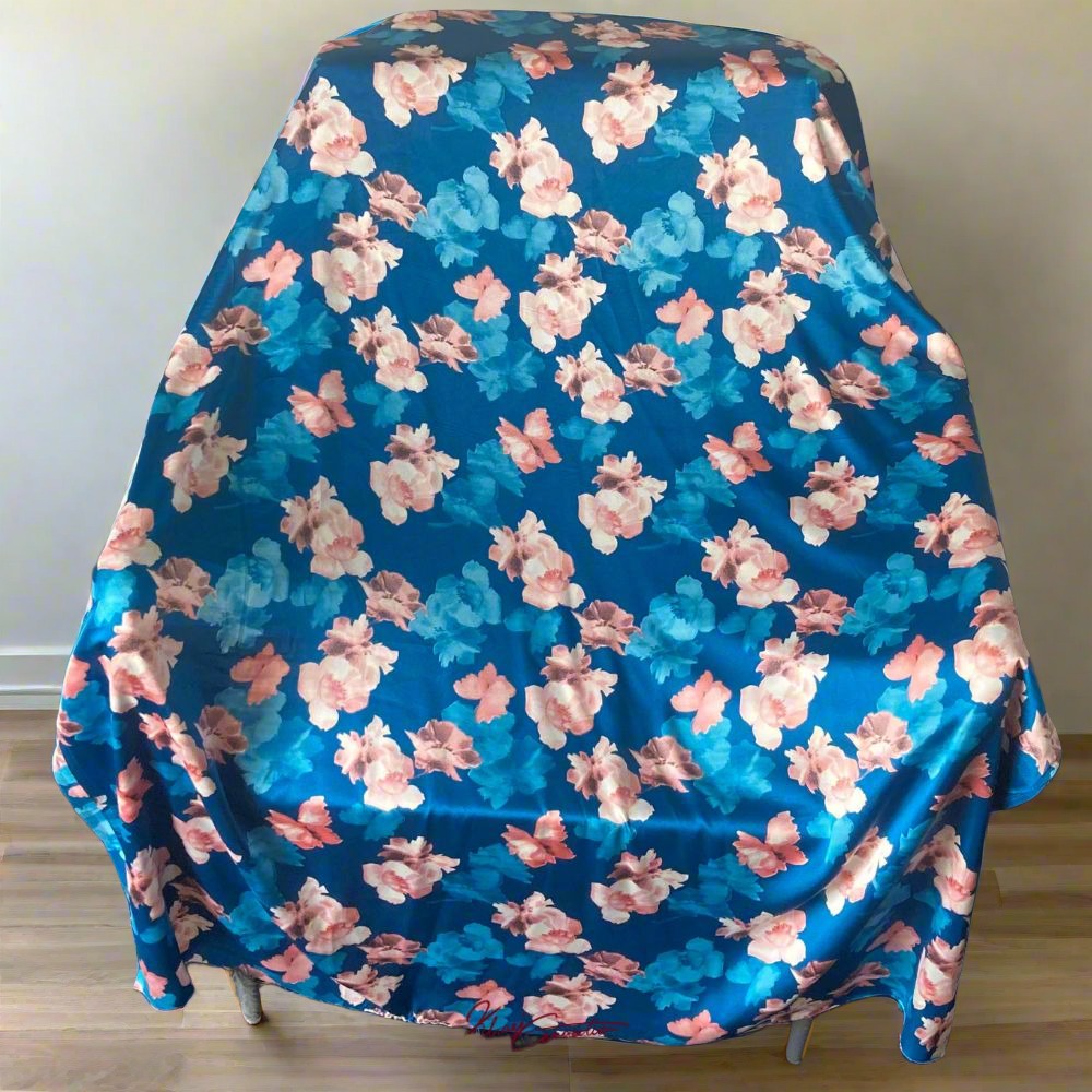 Dodger Blue Floral Jaiñsem
