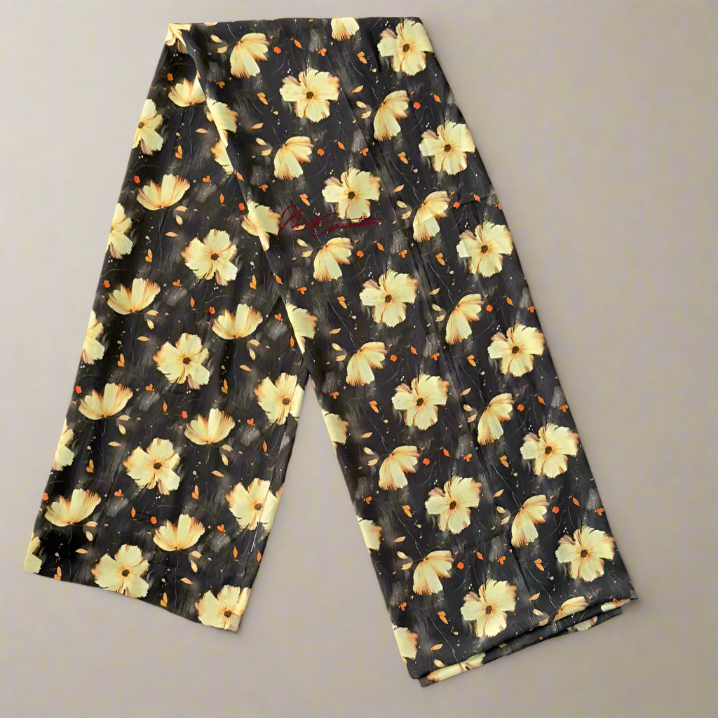 Gold Off-White Floral Jaiñsem