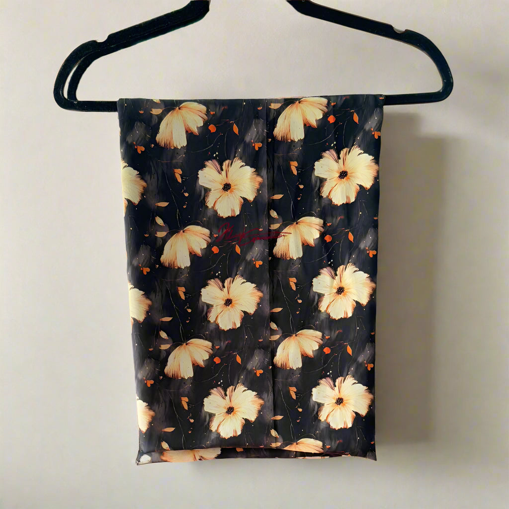 Gold Off-White Floral Jaiñsem