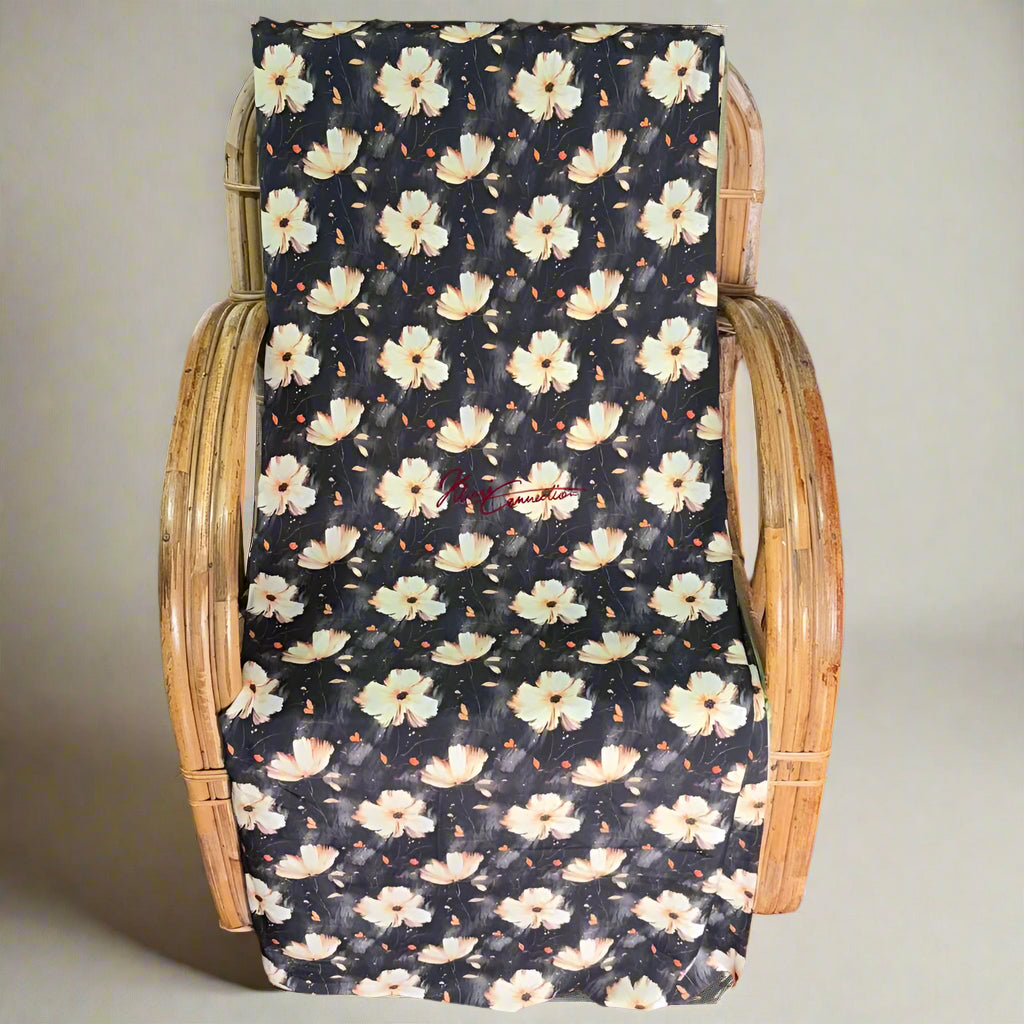 Gold Off-White Floral Jaiñsem