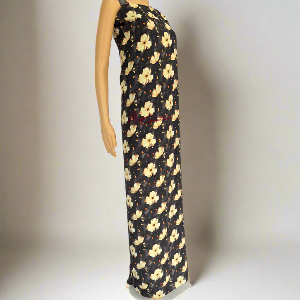 Gold Off-White Floral Jaiñsem