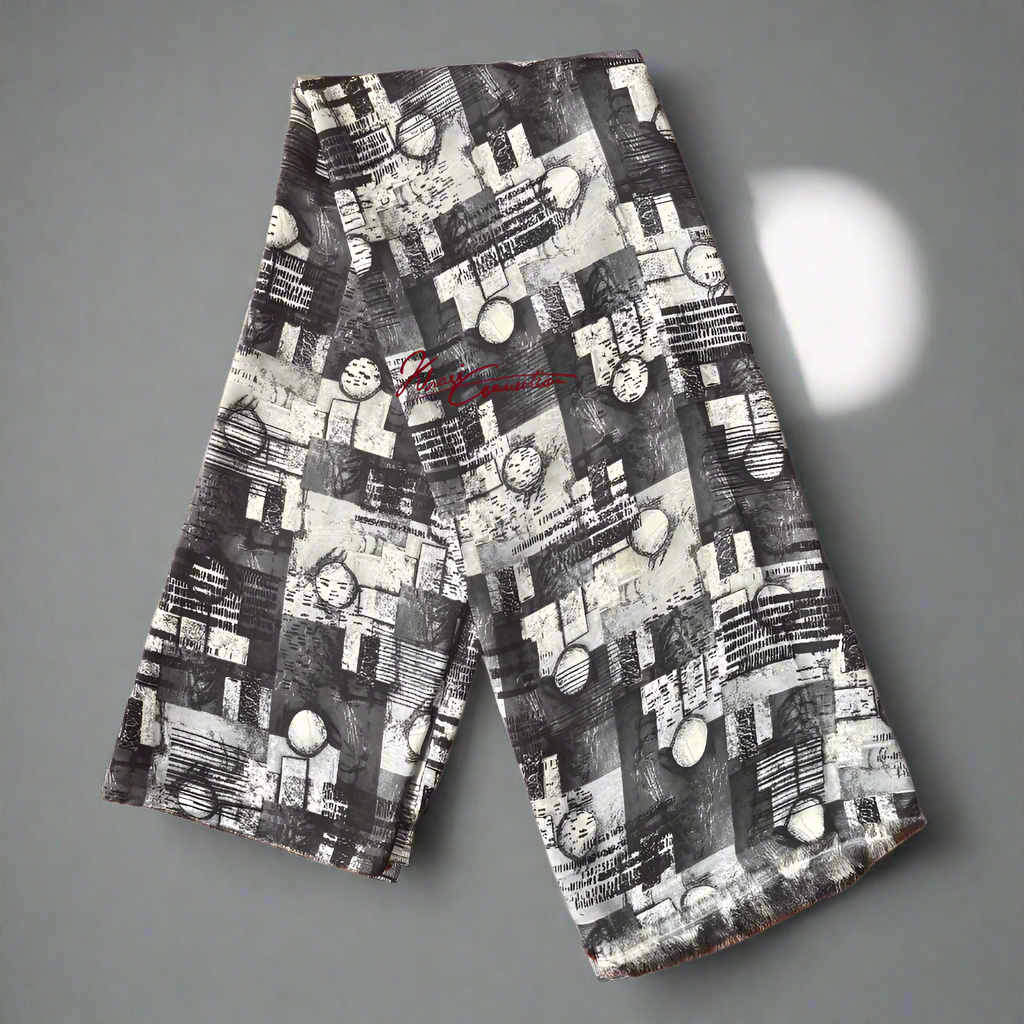 Grey Geometric Prints Jaiñsem