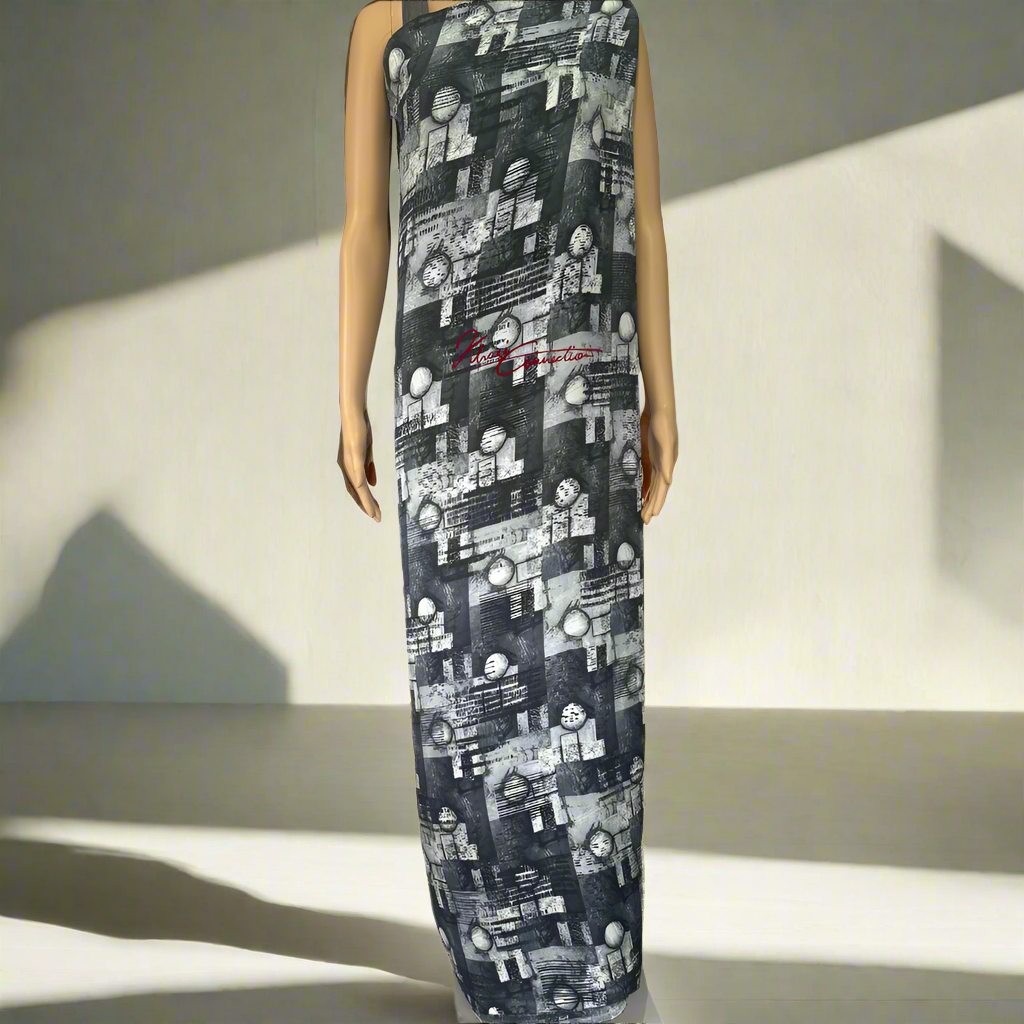 Grey Geometric Prints Jaiñsem