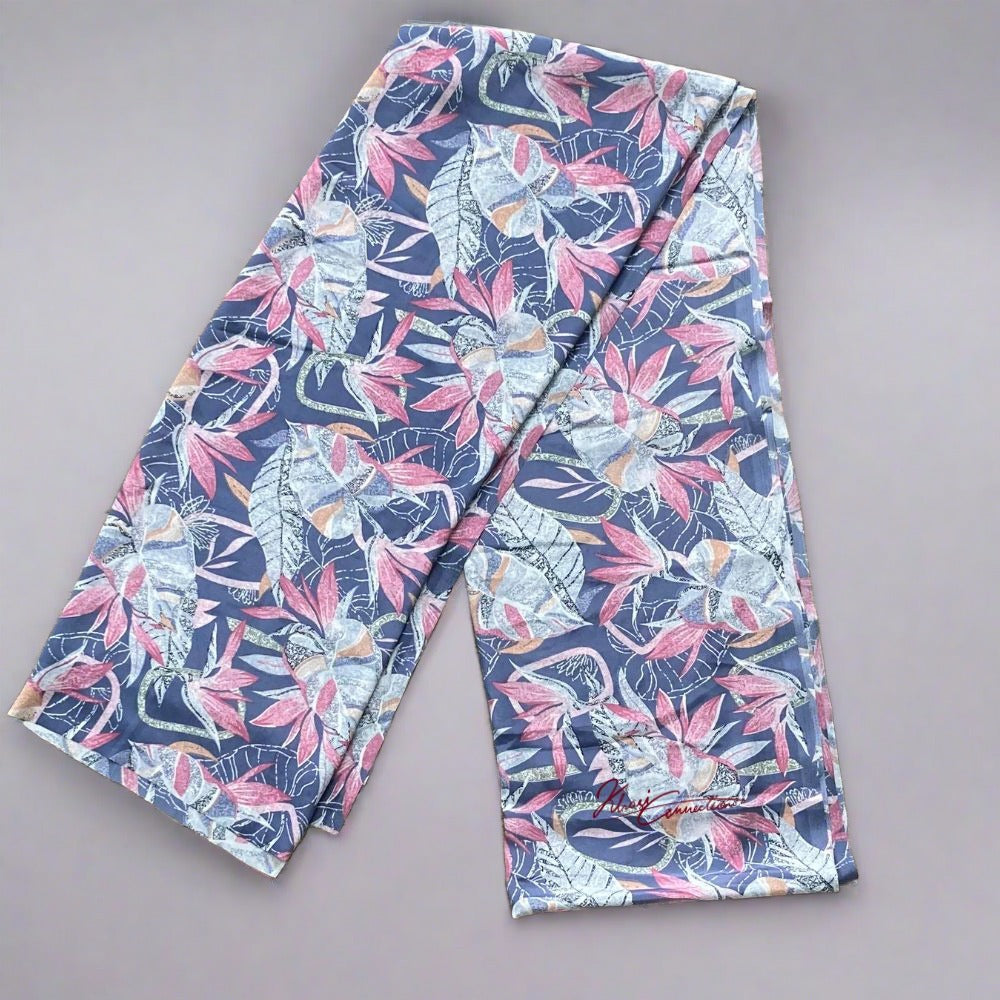 Light Grey Pink Floral Jaiñsem