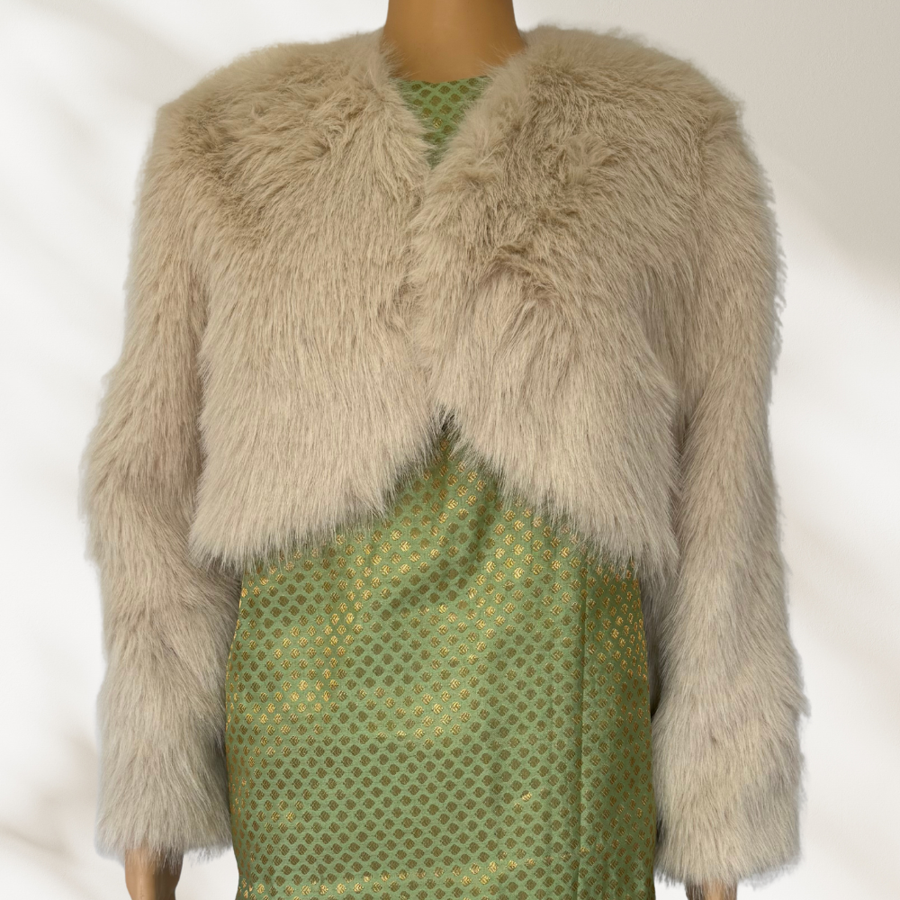 Light Beige Fur Coat