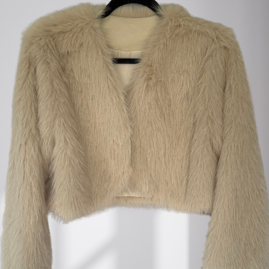 Light Beige Fur Coat