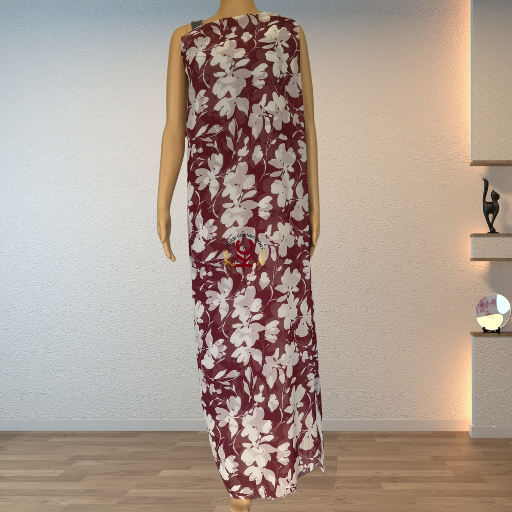 Maroon Floral Shadow Print Jaiñsem