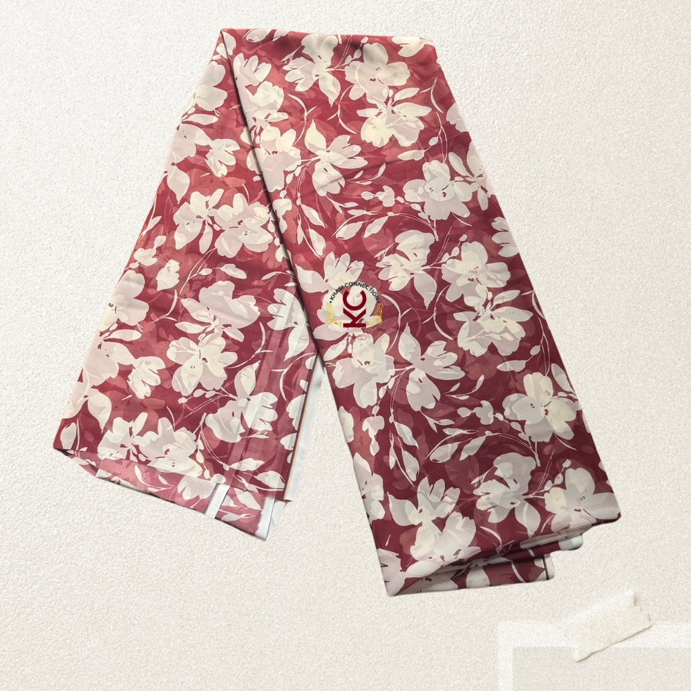 Maroon Floral Shadow Print Jaiñsem