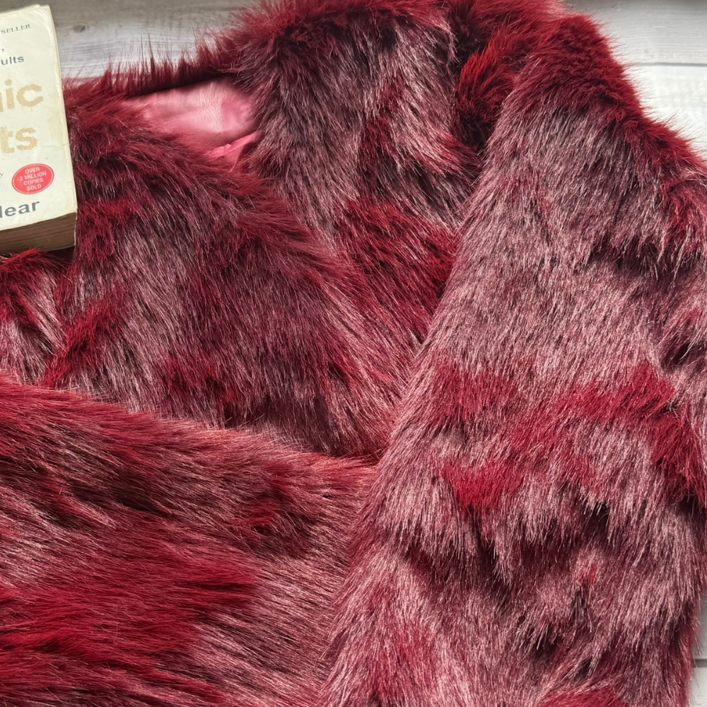 Maroon Fur Coat