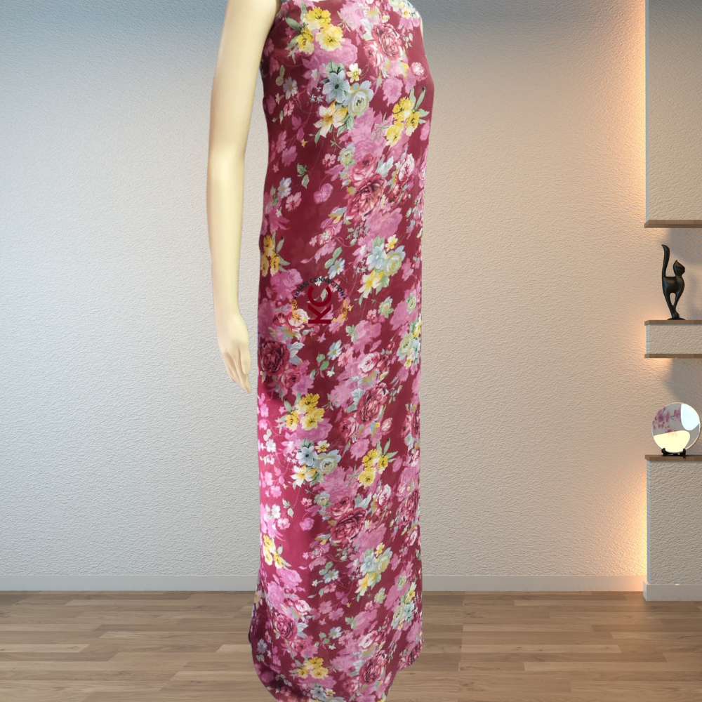 Maroon Multifloral Bouque Jaiñsem