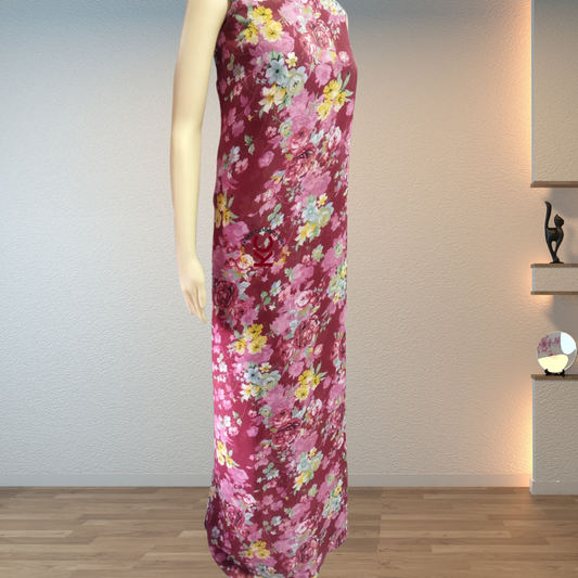 Maroon Multifloral Bouque Jaiñsem