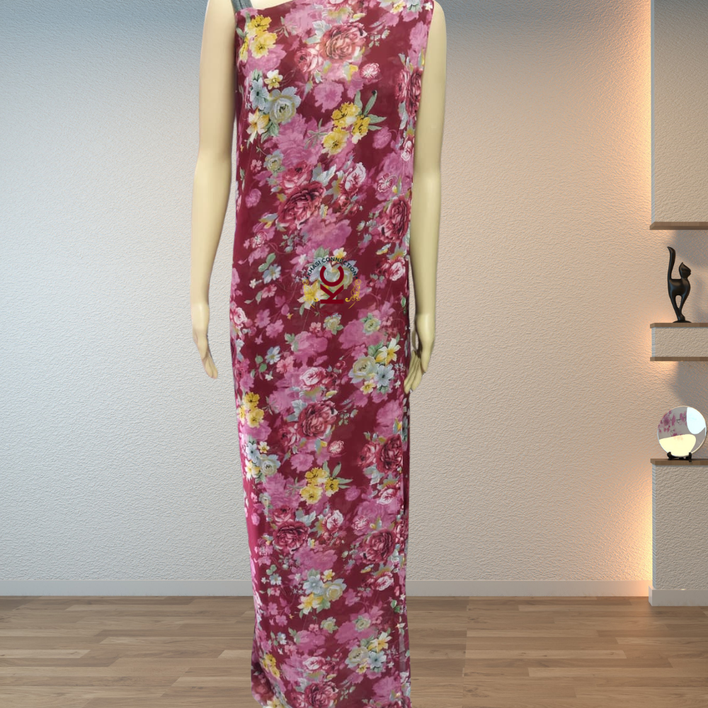 Maroon Multifloral Bouque Jaiñsem