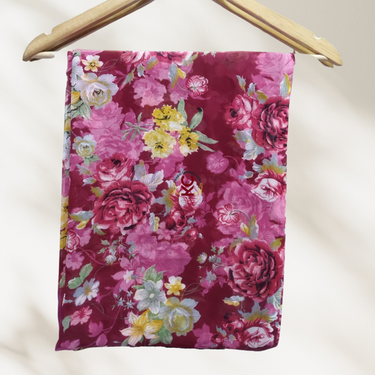 Maroon Multifloral Bouque Jaiñsem