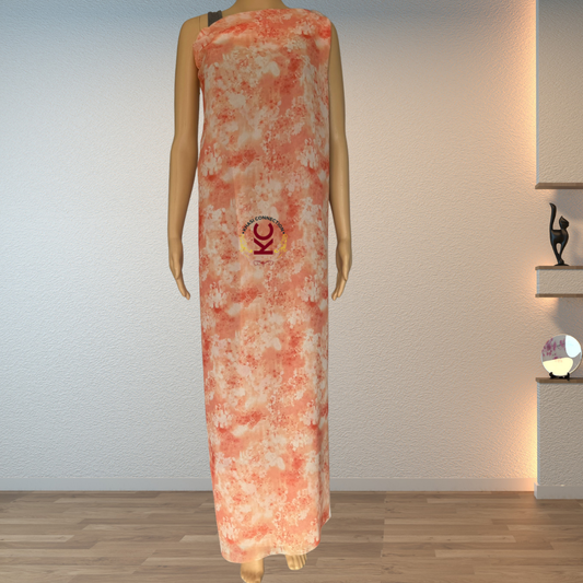 Orange All-Over Floral Jaiñsem