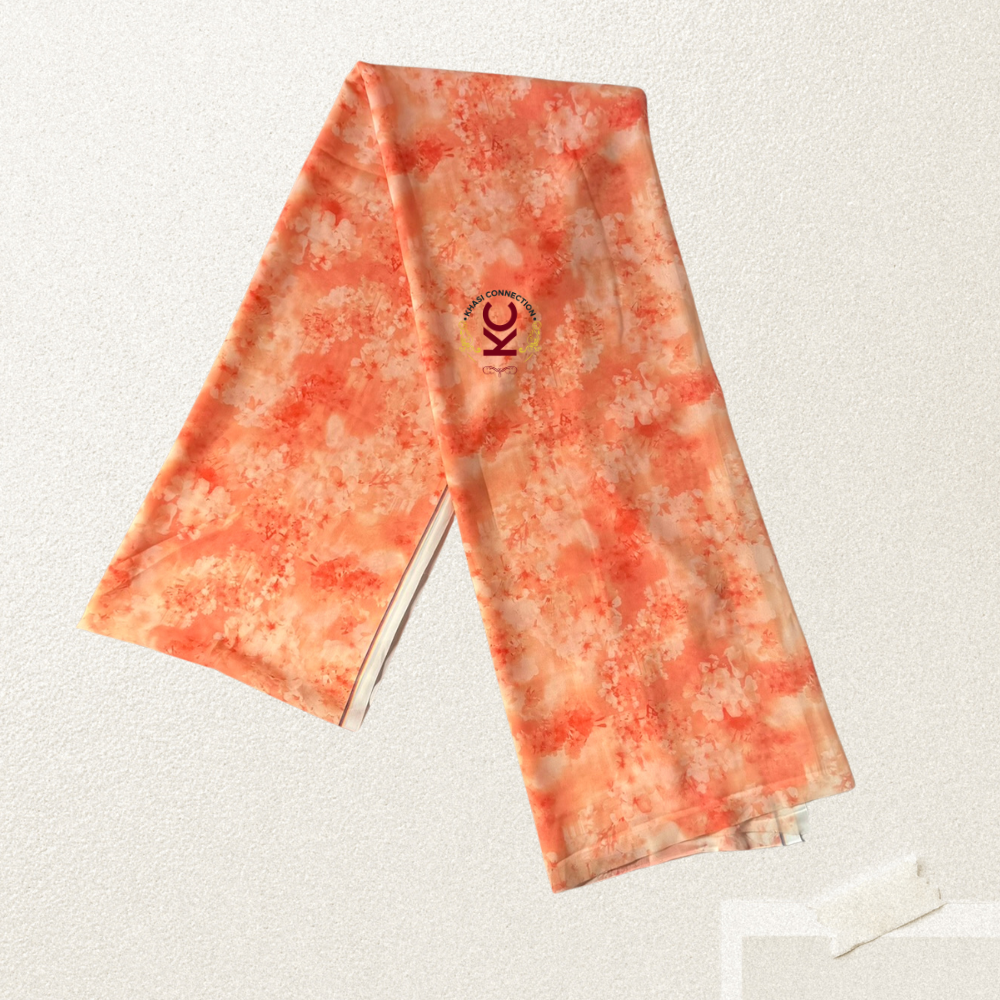Orange All-Over Floral Jaiñsem