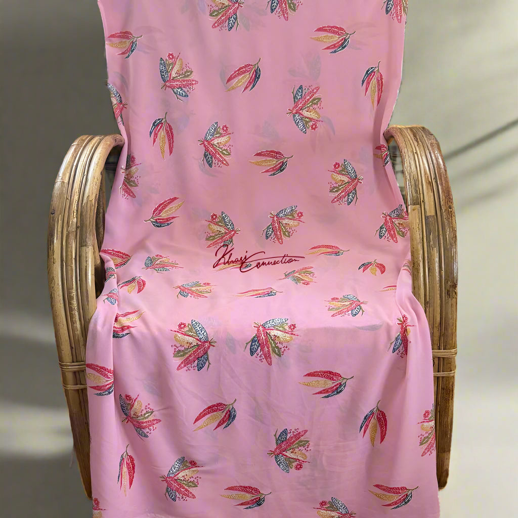 Pink Feathers With Leaves Jaiñsem