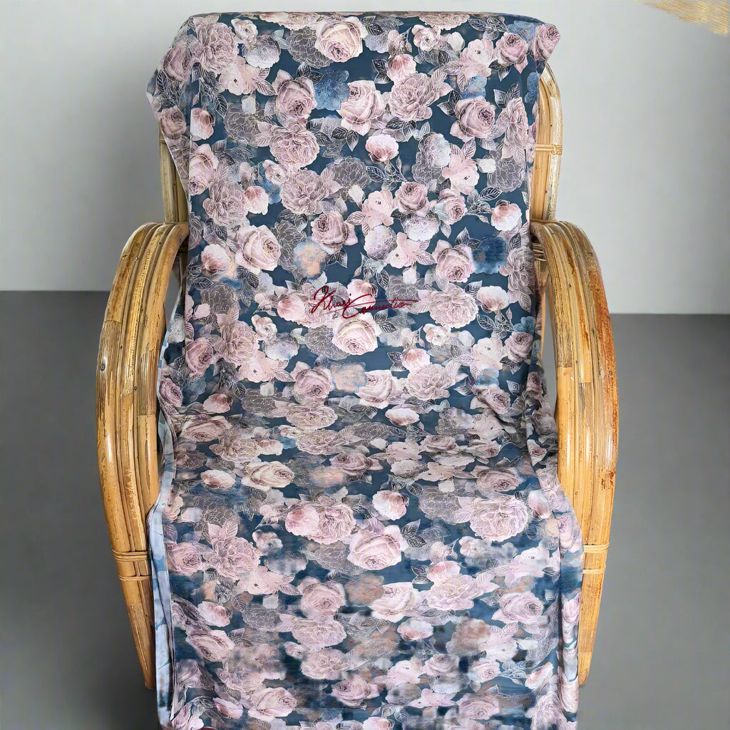 Prussian Blue Floral Jaiñsem