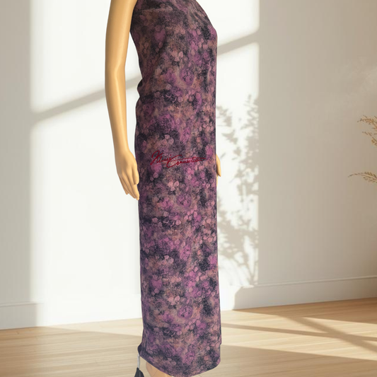 Purple Leaves Floral Jaiñsem