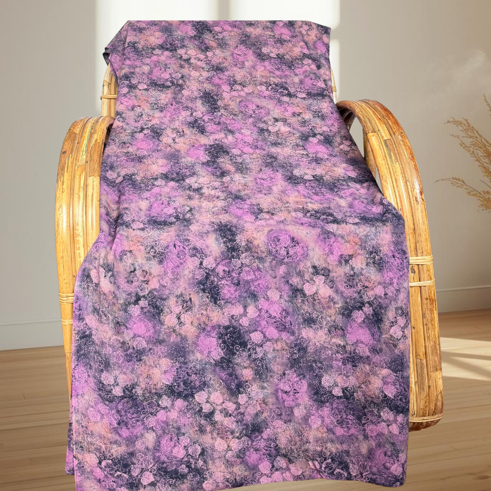 Purple Leaves Floral Jaiñsem