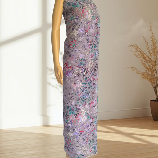 Purple Seamless Floral Jaiñsem